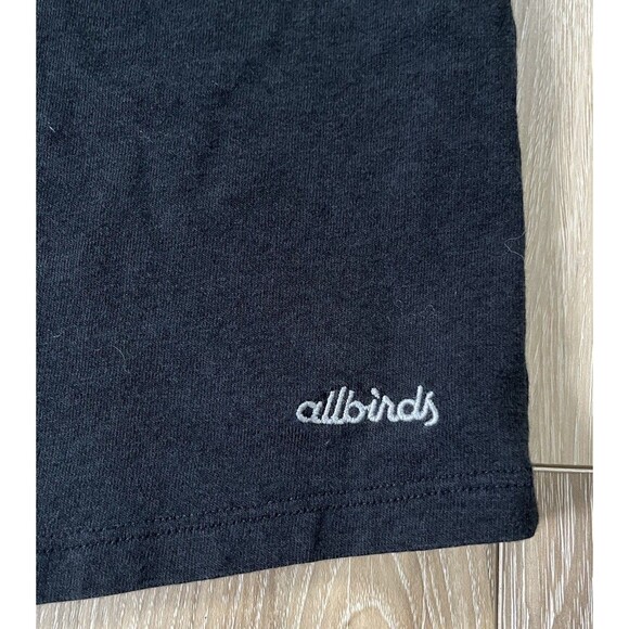 Allbirds Men's L Black Soft Merino Wool Blend Tee Short Sleeve Front Pocket - Picture 3 of 10